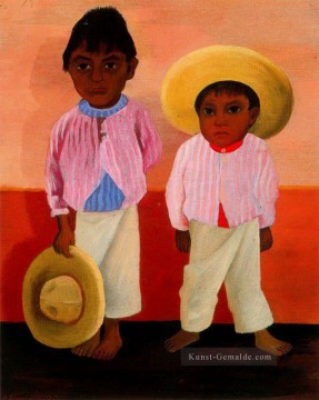 Diego Rivera Werke - mein Pate s Söhne Porträt von Modesto und Jesus Sanchez 1930 Diego Rivera